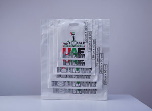 LD Plastic Shopping Bag - UAE Flag & Skyline Print, 5kg